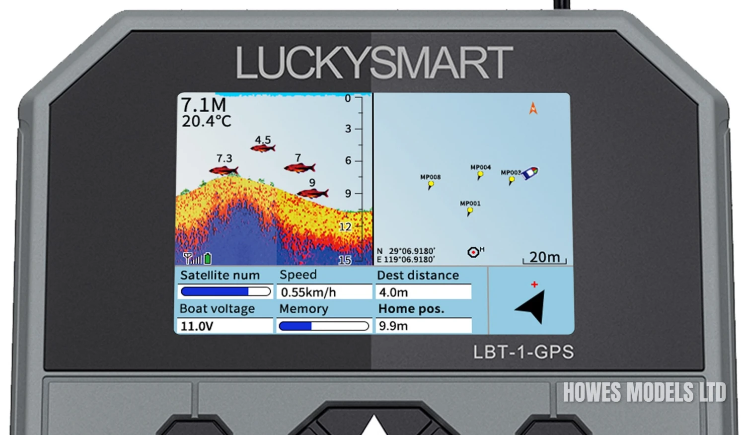 Lake Reaper Bait Boat Black With GPS & Fish Finder Now With The Latest Telemetry Handset - Image 5