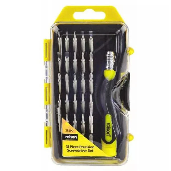 Rolson 28290 31pc Precision Screwdriver Set