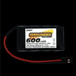 Overlander Receiver Battery Pack Flat NiMH 4.8 Volt 2/3 AA 600MAH