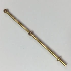 C66215 2 Hole Brass Rail Stanchion Ball Type 15mm Pack Of 10
