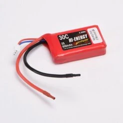 Hi-Energy 2S 7.4v 850mAh 30C Li-Po With Lead