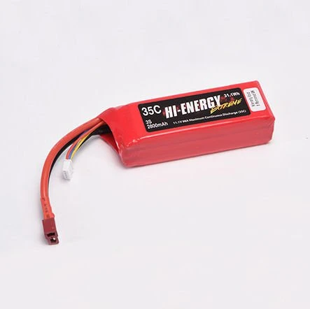 Hi-Energy 3S 11.1v 2800mAh 35C Li-Po T-Type