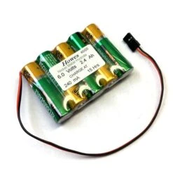 Receiver Battery Pack NiMh 6 Volt 2400mAh Flat