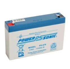 Power Sonic PS-670 6 Volt 7Ah Rechargeable Lead Acid Battery