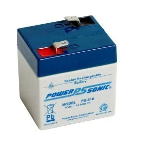 Power Sonic PS-610 6 Volt 1.0Ah Rechargeable Lead Acid Battery
