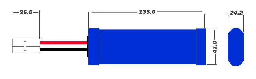 Procat Bait Boat Battery & Fast Charger 7.2v 2000mAh NiMh - Image 2