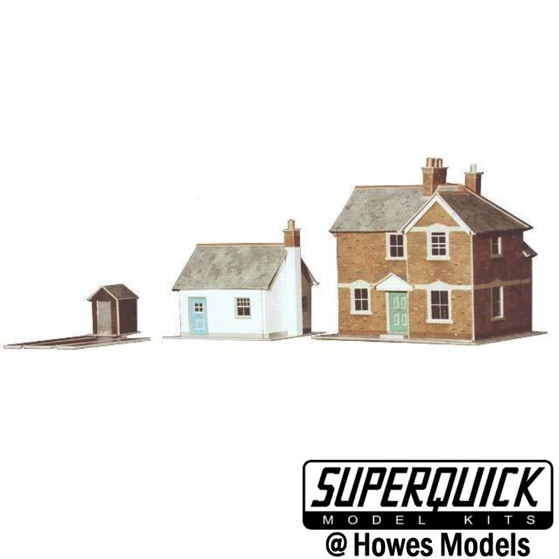 SuperQuick – A11 Station Masters House And Crossing Cottage Card Kit