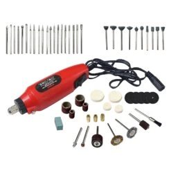 60 Piece Mini Rotary Drill, Grinder Power Tool With Accessories And Storage Case