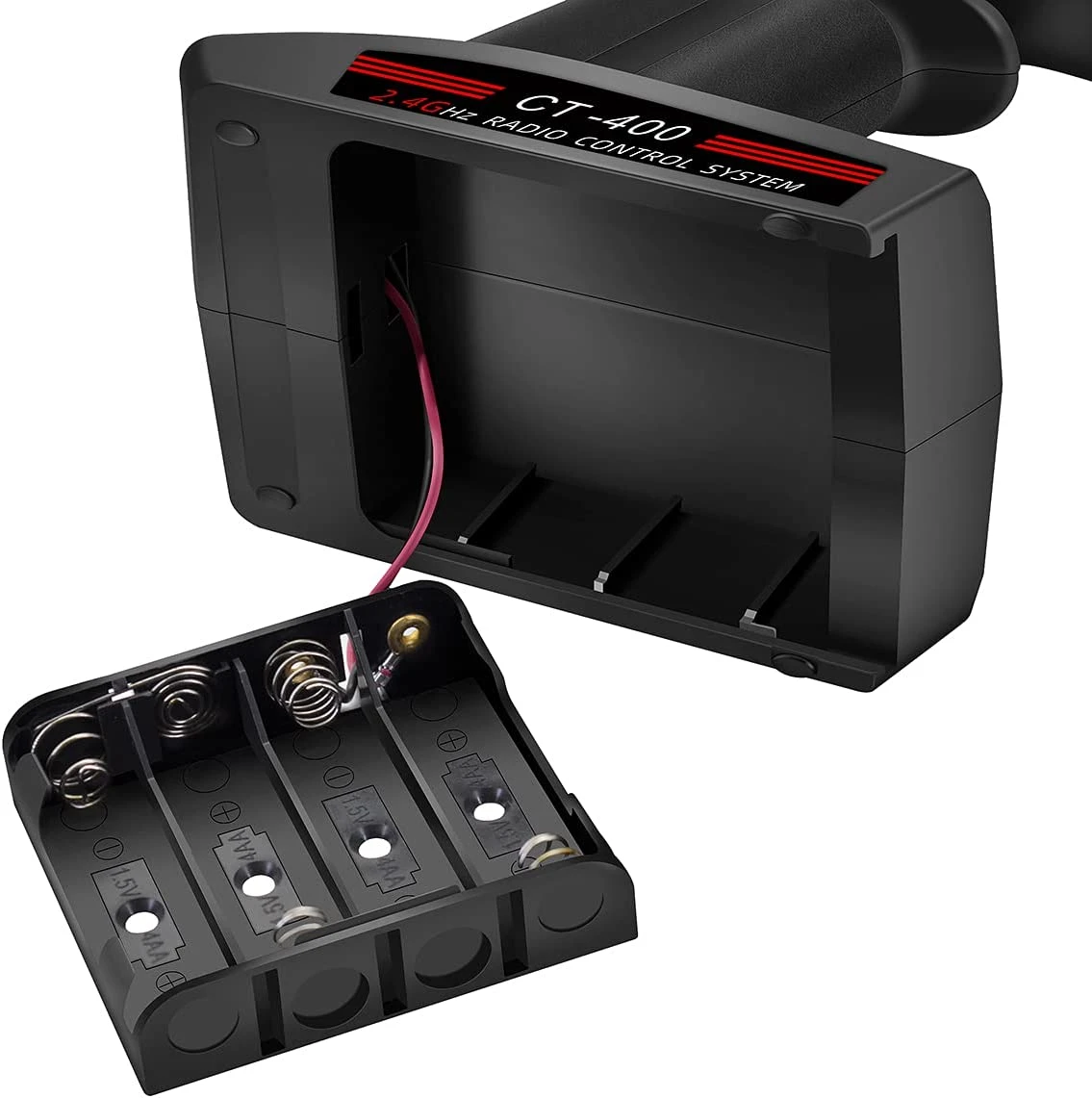 HotRC CT-400 4 Channel 2.4GHz RC Remote Control FHSS PWM One-handed Control For RC Cars, Boats, Tamiya, Bait Boats - Image 3