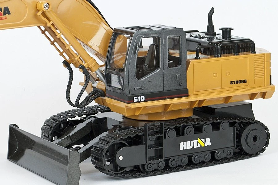 Huina Radio Control RC Construction Excavator 2.4G 11CH 1:16 Scale W/Die Cast Bucket CY1510 - Image 5