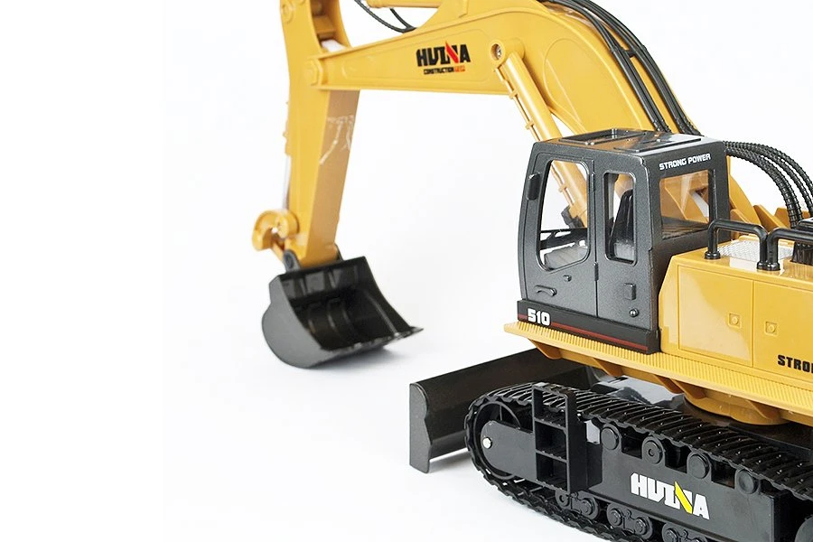 Huina Radio Control RC Construction Excavator 2.4G 11CH 1:16 Scale W/Die Cast Bucket CY1510 - Image 3