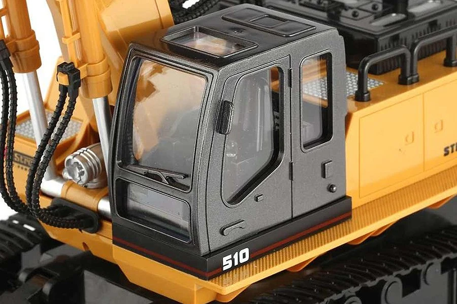 Huina Radio Control RC Construction Excavator 2.4G 11CH 1:16 Scale W/Die Cast Bucket CY1510 - Image 2