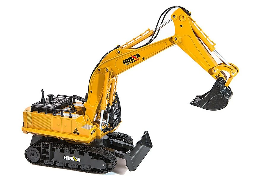 Huina Radio Control RC Construction Excavator 2.4G 11CH 1:16 Scale W/Die Cast Bucket CY1510 - Image 7
