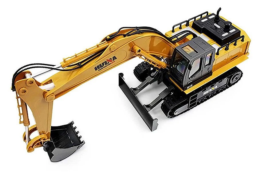 Huina Radio Control RC Construction Excavator 2.4G 11CH 1:16 Scale W/Die Cast Bucket CY1510 - Image 6