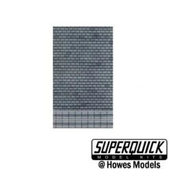 SuperQuick D5 Grey Slate Brick Paper, Pack Of 6 Sheets