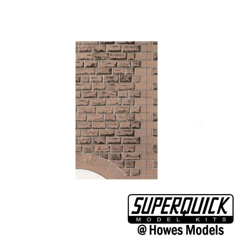 SuperQuick D8 Grey SandStone Brick Paper, Pack Of 6 Sheets (Copy)