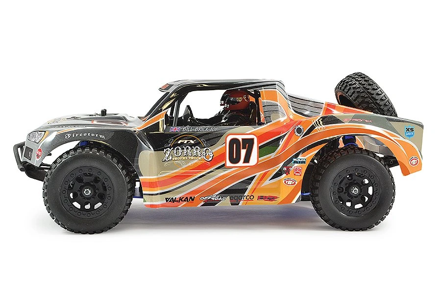 FTX Zorro 1/10th Nitro Radio Control RC Trophy Car/Truck 4WD RTR – Orange - Image 2