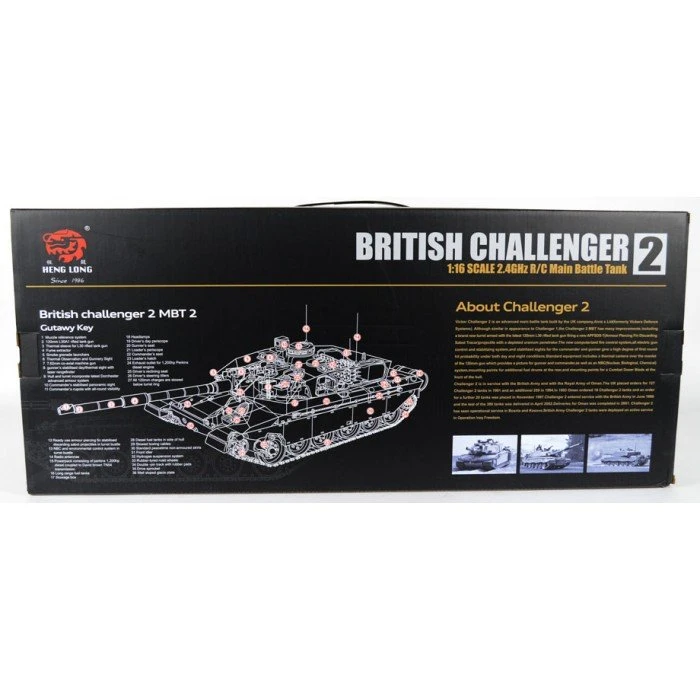 Heng Long 1/16th Challenger II Radio Control Tank Pro Version In Camo - Image 3
