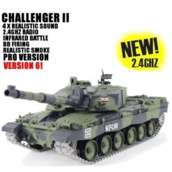 Heng Long 1/16th Challenger II Radio Control Tank Pro Version In Camo