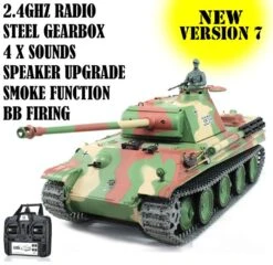Heng Long 1/16th German Panther G RC Tank Version 7 With Infrared & Steel Gearbx