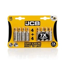 8 X JCB Super Alkaline AA Battery 1.5V