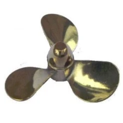 55mm M4 3 Blade Brass Propeller LH