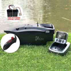 Lake Reaper Bait Boat Black With GPS & Fish Finder And Single Hand Control