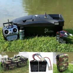 Lake Reaper Bait Boat Black – Carryall, Batteries And Camo TX Case Bundle Now With The Latest Telemetry Handset