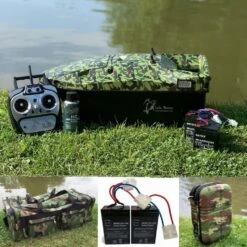 Lake Reaper Bait Boat Camouflage – Carryall, Batteries And Camo TX Case Bundle Now With The Latest Telemetry Handset