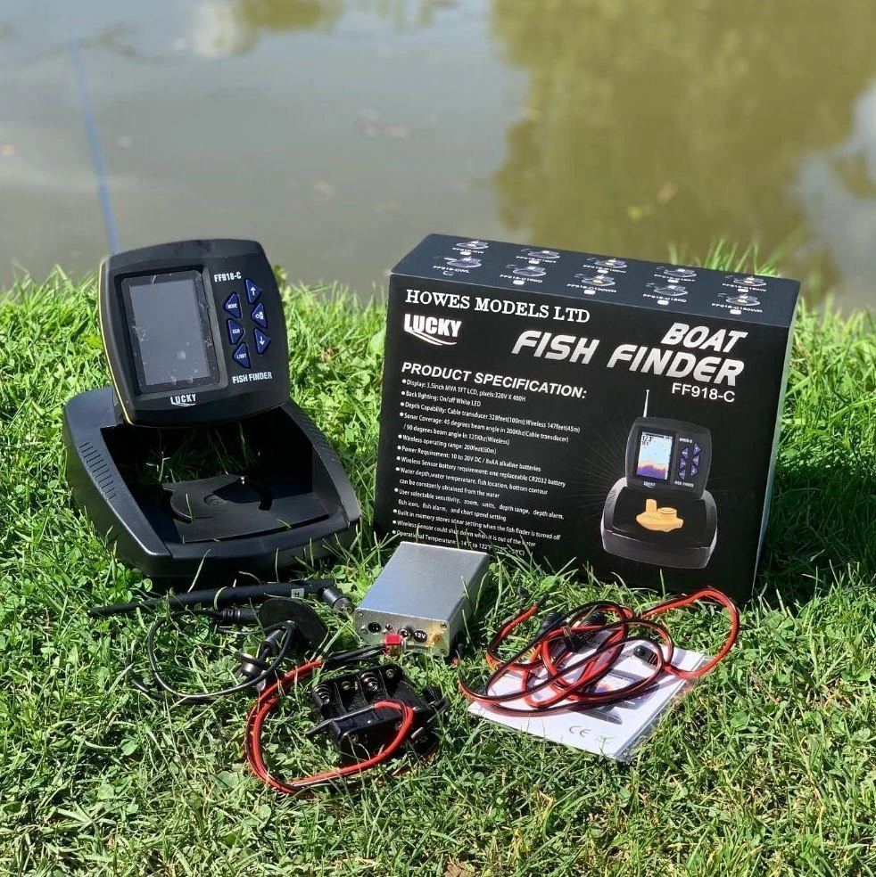 Lucky FF918C Wireless Sonar Colour Fish Finder For Lake Reaper Bait Boats