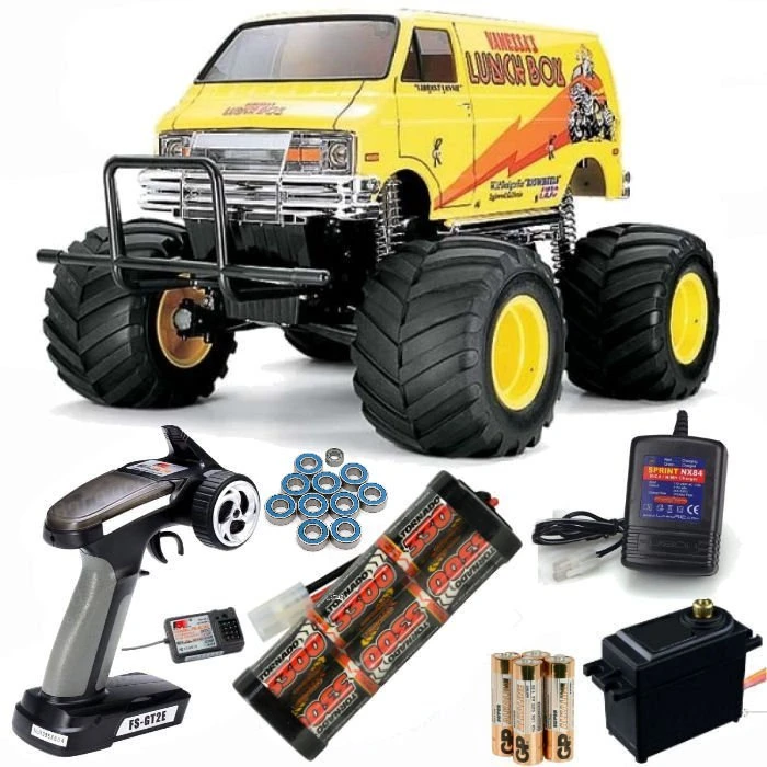 Tamiya LunchBox Kit Ready To Go Bundle, Upgrade MG Servo & Ball Raced Bearings!