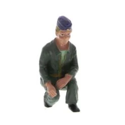 Graupner Crew Figure Figure Soldier Navy Kneeling 1 / 20th
