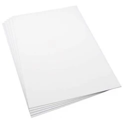 Expo Plastic Card/Sheet 1.00mm (40 Thou) Thick White Pack Of 3 #56040