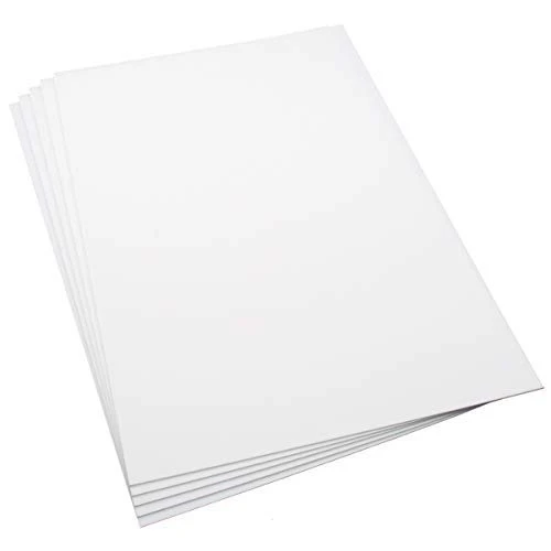 Expo Plastic Card/Sheet 2.00mm (80 Thou) White Pack Of 3 #56080