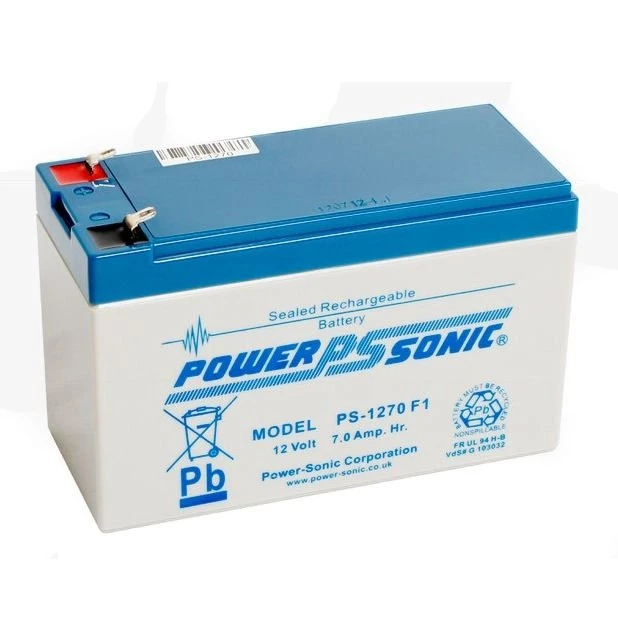 Power Sonic PS-1270 12 Volt 7Ah Rechargeable Lead Acid Battery