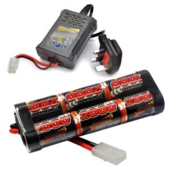 Radio Control Car Battery & NX20 Fast Charger 7.2v 2000mAh NiMh