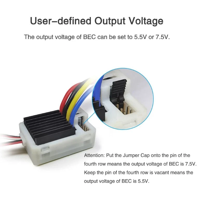 Radio Link Cool 9030 RC 90A Marine Boat ESC & RC Car Buggy ESC Electric Speed Controller – Waterproof, Li-PO, NI-MH - Image 3