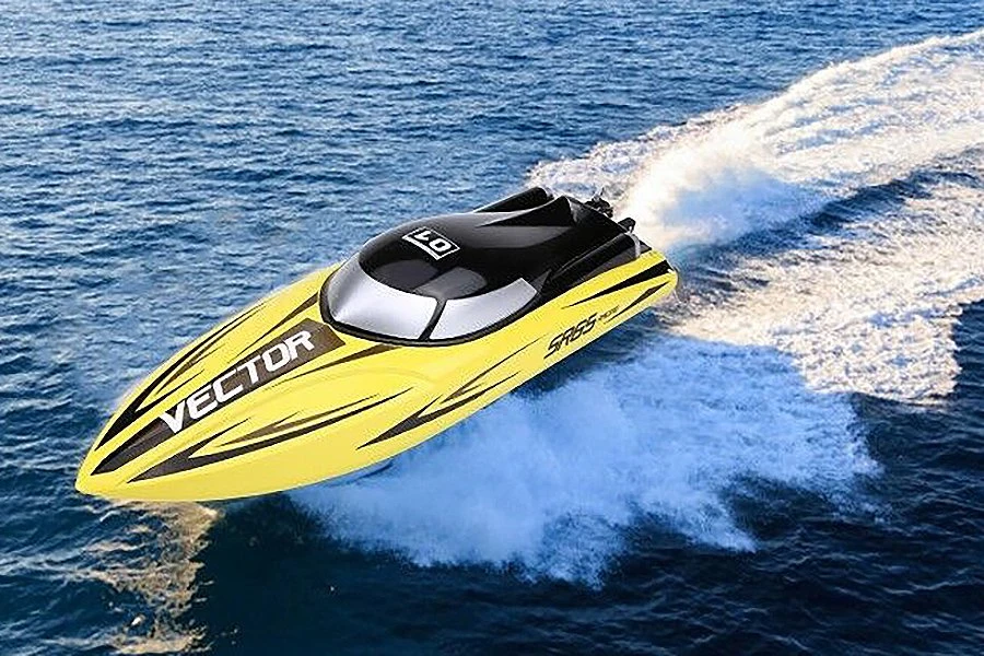 Volantex Racent Vector SR65CM Brushed RC Speed Boat RTR Yellow - Image 7