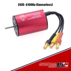 2435-6100Kv 2-3S Brushless Mini Motor 2.0mm Shaft 3.5mm Connector 1/16, 1/18