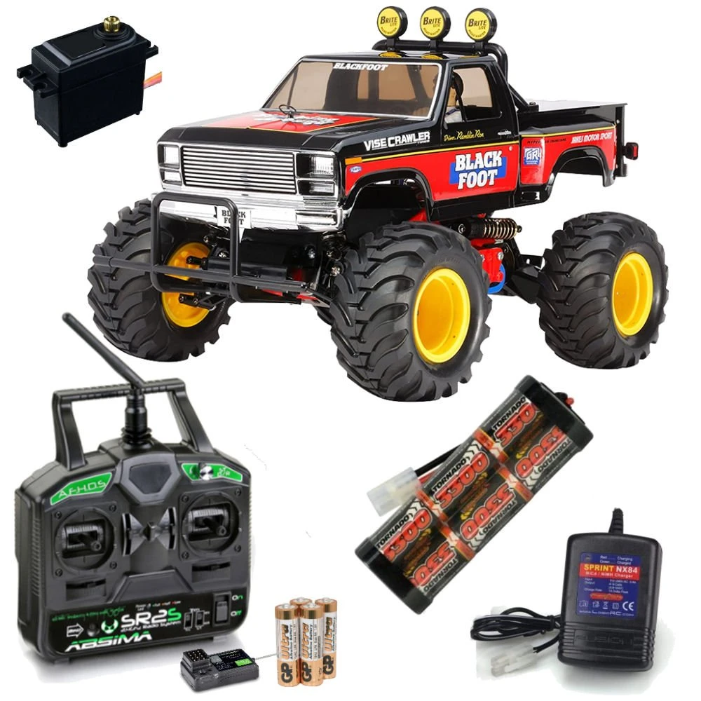 Tamiya R/C Blackfoot 2016 Model Kit 58633 – Ready To Go Bundle With Stick Type Radio