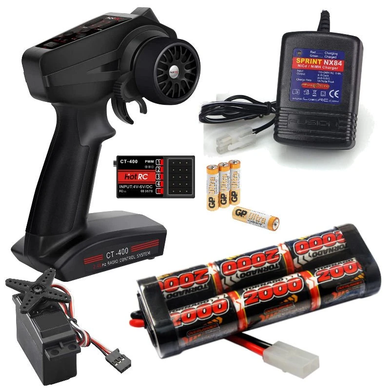 Tamiya Radio Control RC Car 2000mAh Battery And Charger Bundle 1