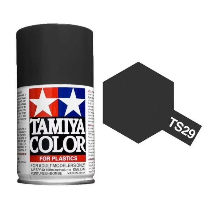 Tamiya TS 29 Semi Gloss Black Acrylic Spray 100ml #85029