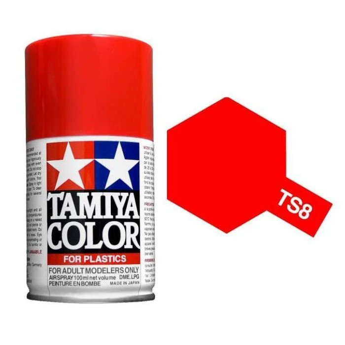 Tamiya TS 8 Italian Red Acrylic Spray 100ml #85008