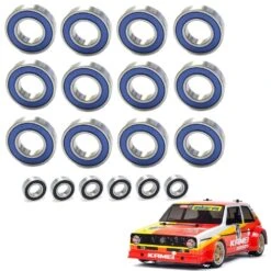 Tamiya Volkswagen Golf MK.1 Racing Group 2 47308 M05 Chassis Upgrade Bearing Set Steel Ball Race Bearings