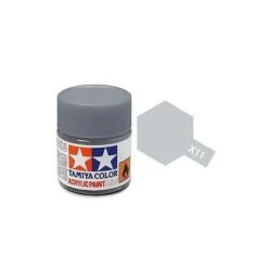 Tamiya Mini X-11 Metallic Chrome Silver Acrylic Paint 10ml Bottle – 81511