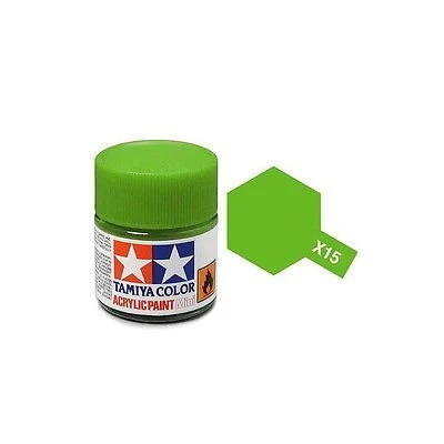 Tamiya Mini X-15 Gloss Light Green Acrylic Paint 10ml Bottle – 81515