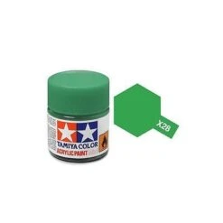Tamiya Mini X-28 Gloss Park Green Acrylic Paint 10ml Bottle – 81528