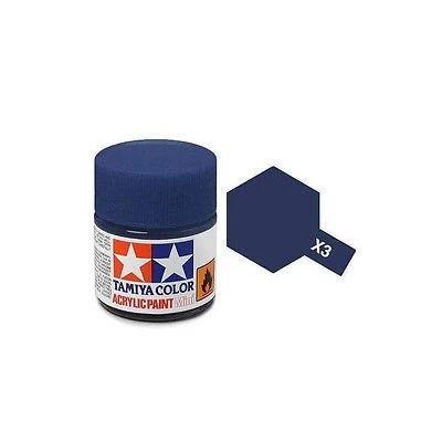 Tamiya Mini X-3 Gloss Royal Blue Acrylic Paint 10ml Bottle – 81503