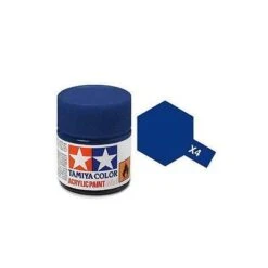Tamiya Mini X-4 Gloss Blue Acrylic Paint 10ml Bottle – 81504