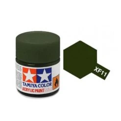 Tamiya Mini XF-11 Japanese Navy Greenmatt Acrylic Paint 10ml Bottle